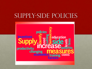 Supply-side policies