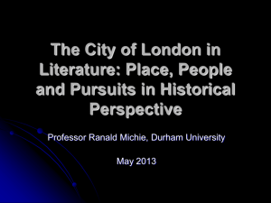 The City of London in Literature: Place, People and Pursuits