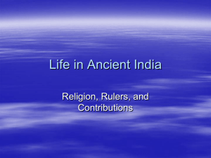 Life in Ancient India PPt