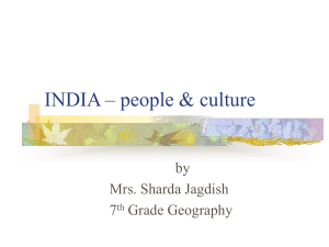 INDIA – its people