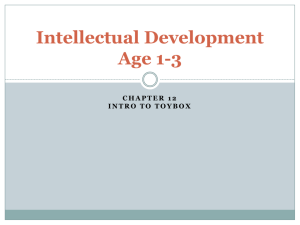 Intellectual Development Age 1-3