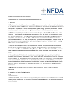 NFDA submission - Retail Motor Industry Federation