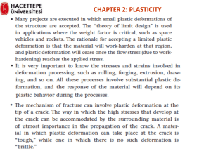 chapter 2: plasticity