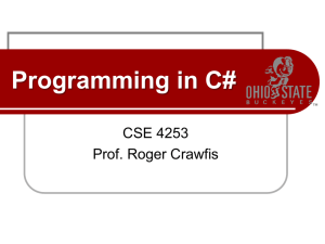 Programming in C - Computer Science and Engineering