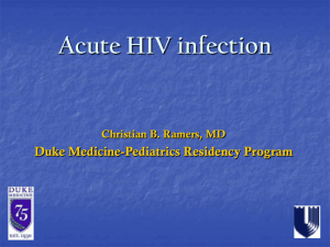 Acute HIV Infection