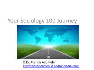 Your Sociology 100 Journey