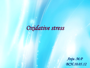 Oxidative stress - Science Mission