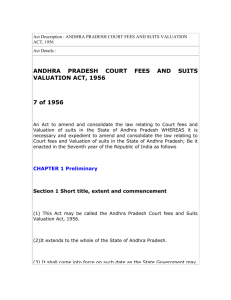 andhra pradesh court fees and suits valuation act, 1956
