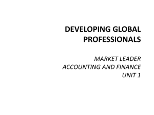 DEVELOPING GLOBAL PROFESSIONALS