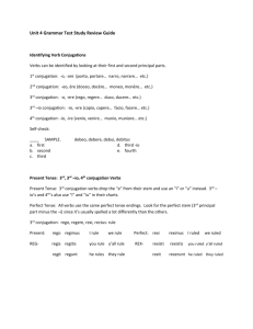 Unit 4 Grammar Test Study Review Guide Identifying Verb