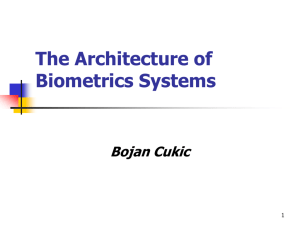 Biometric Systems Architectures