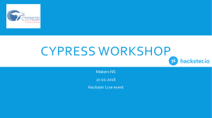 Cypress Workshop