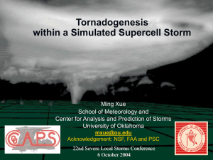 Presentation given at 22nd Several Local Storms