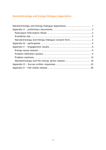 Appendix A – preliminary documents