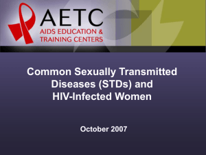 Sexually Transmitted Diseases - AIDS Education and Training Centers