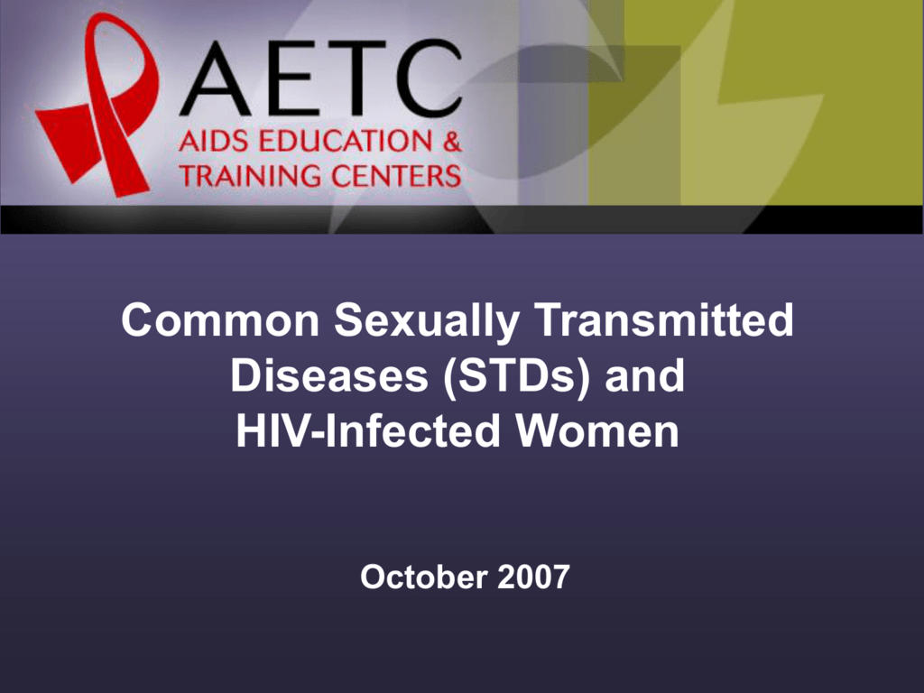 Sexually Transmitted Diseases Aids Education And Training Centers
