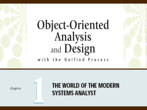 The World of the Modern Systems Analyst