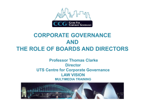 Corporate Governance slides