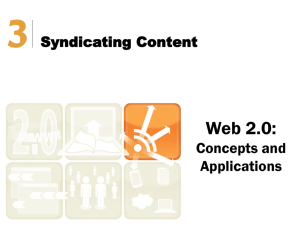 Chapter 3 Syndicating Content