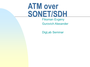 ATM over SONET/SDH - High Speed Digital Systems Laboratory