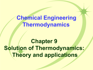 Chapter 9 Solution of Thermodynamics: Theory and