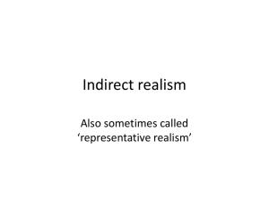 Indirect realism and primary/secondary qualities