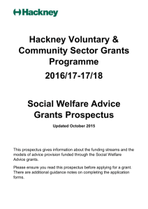 Social Welfare Advice Grants Prospectus