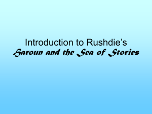 Introduction to Rushdie's Haroun and the Sea of Stories