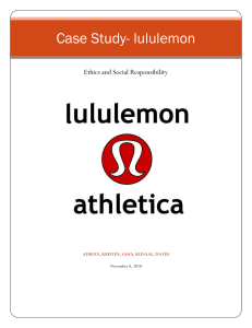 Case Study- lululemon