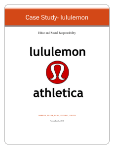 Case Study- lululemon
