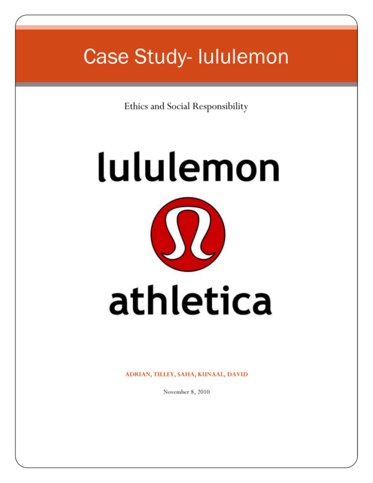 How Does Lululemon Fit  International Society of Precision