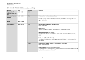 Conference Timetable - University of Exeter