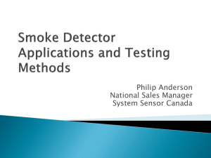 Smoke Detector Applications and Testing Methods