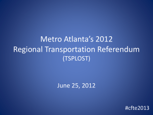 Atlanta… we have a problem. - Center for Transportation Excellence