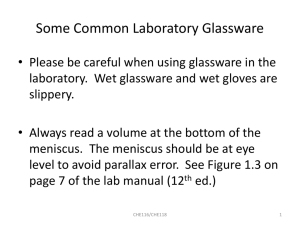 CHE116 CHE118 week 1 Laboratory Glassware