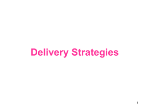 Delivery Strategies uhl4012