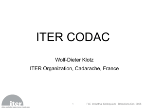 iter codac - Fusion For Energy