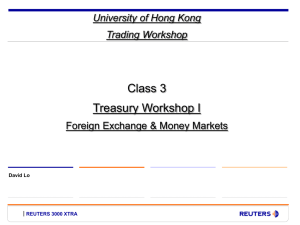Class 3 -Treasury Workshop I