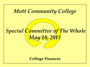 Mott Community College Budget Update