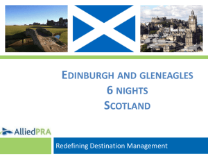 Edinburgh and gleneagles 6 nights Scotland