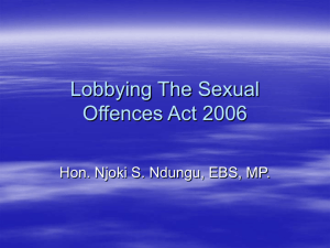 Sexual Offences Bill
