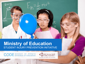 student injury prevention initiative