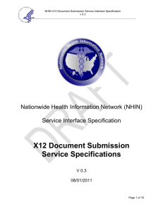 X12 Document Submission Service Specifications