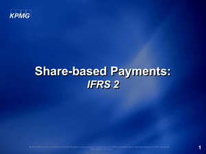 Share-based Payments: IFRS 2 - more details from KPMG