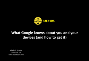 What Google knows about you and your devices