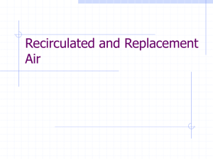 Chapter 7 RECIRCULATED AND REPLACEMENT AIR