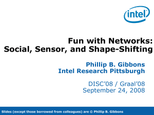 Fun with Networks: Social, Sensor, and Shape