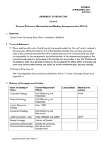 Council - University of Bradford