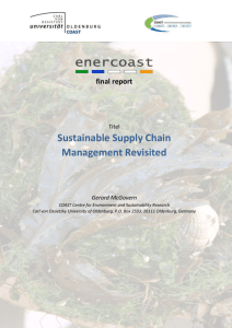 Sustainable Supply Chain - Interreg IVB North Sea Region