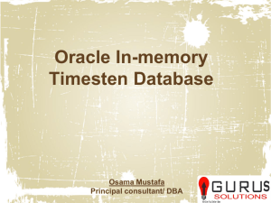 Oracle Timesten Database